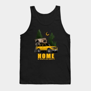 Yellow Land Cruiser - Home is where you park it Land Cruiser Tank Top